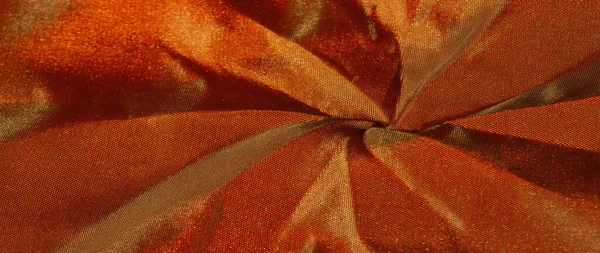 Коричневого Золотого Шелковая Ткань Декоративный Дизайн Блестящий Золотой Металлический Фон — стоковое фото