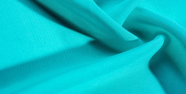 Blue Silk Fabric Silk Organza Has Delicate Open Weave Use — Stock Photo, Image