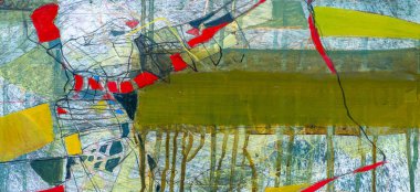 Soyutlama. Sanatsal olarak karıştır. Tuvalin yüzeyi. Duvar çizimleri. Geniş fırça. Yağlı boya. Renkli doku. Modern sanat. Renkli desen. El yapımı arka plan. 2D illüstrasyon. Arkaplan malzemesi