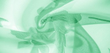 Beyaz ipek kumaş, yeşil iz. Üzerinde baskı olan bu ipek kumaş senin projelerin için mükemmel, internet dekorasyonu. Renkler arasında bej yeşil ve kırmızı.