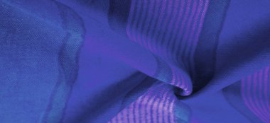 İpek kumaş gök mavisi, parlak mavi, bulutsuz bir gökyüzü gibi. Doku. Arkaplan.