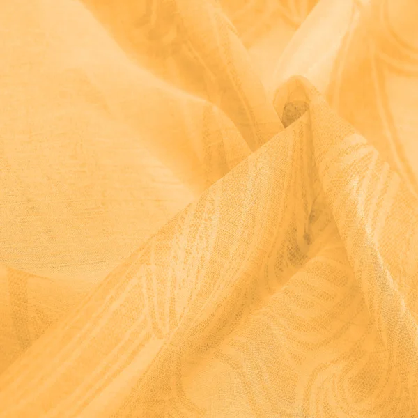 Cambric Seda Cambric Tejido Mercerizado Suave Translúcido Muy Delgado Amarillo — Foto de Stock