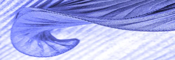 Tecido Têxtil Pano Tecido Teia Textura Tecido Corrugação Safira Azul — Fotografia de Stock