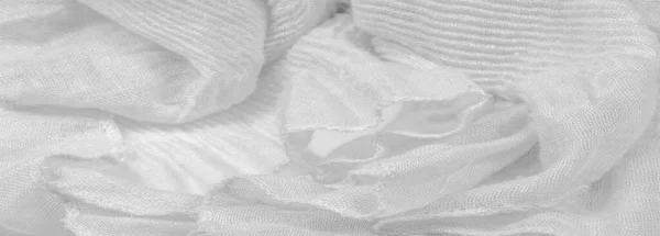 Tela Triturada Corrugada Seda Blanca Para Tus Proyectos Textura Fondo —  Fotos de Stock