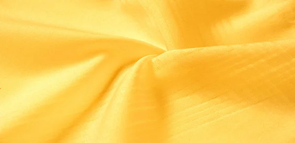 Tessuto Giallo Seta Telio Questa Organza Una Trama Sottile Aperta — Foto Stock