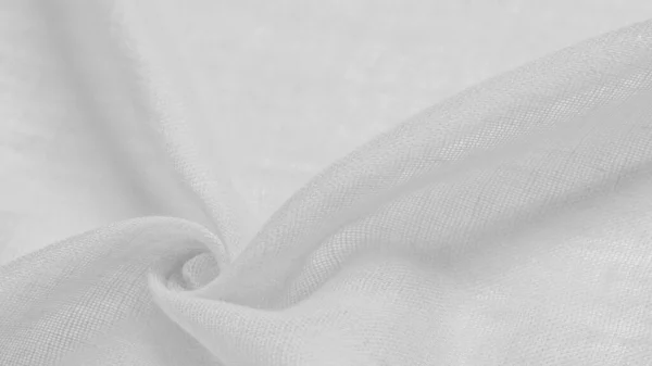 Jedwabny Materiał Kolorze Białym Gładki Elegancki Biały Jedwab Jako Tło — Zdjęcie stockowe
