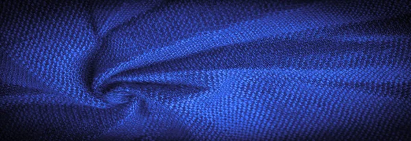 Textura Contexto Contexto Tecido Azul Tecido Tecido Têxtil Pano Teia — Fotografia de Stock