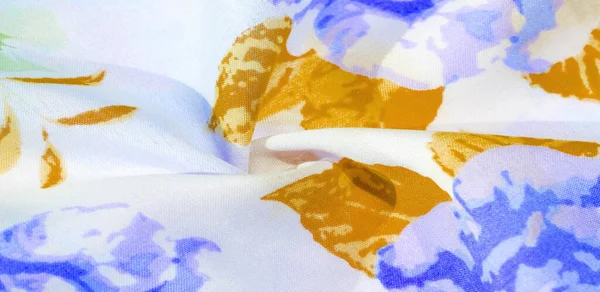Tissu Coton Fleurs Roses Sur Fond Blanc Est Très Polyvalent — Photo