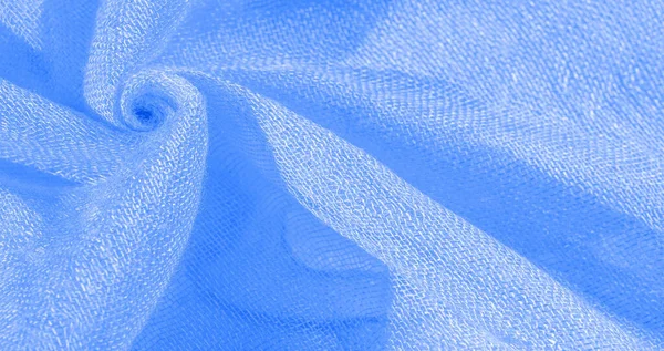 Яскраво Синій Матеріал Цей Шовк Надзвичайно Гладкий Який Красивою Гладкою — стокове фото