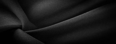 Saten Siyah İpek genellikle parlak bir yüzeyi ve bir mat sırt, saten dokuma dört veya daha fazla dolgu iplikleri ile karakterize edilir.