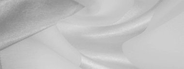  Metalik parıltılı beyaz ipek çizgili kumaş. Eğer kötü bir ruh halin varsa, bu kumaş onu eşi görülmemiş yüksekliklere taşıyacaktır. Doku, arkaplan