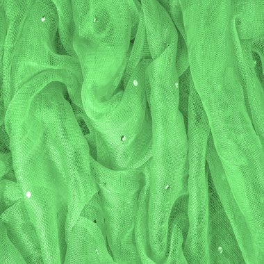 Klasik ve modern tasarım kütüphanesi ile bilinen renkli parıltılı şeffaf yeşil kumaş. doku, arkaplan,