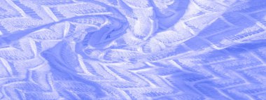 Mavi kumaş, çok katmanlı ipek dantel, koyu renk kış örgü şalı. Desen, arkaplan, desen, ipek