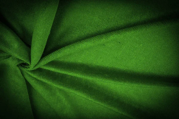Teksturę Kontekst Kontekst Zielone Pole Tkaniny Materiał Tkanina Tkanina Tkanina — Zdjęcie stockowe