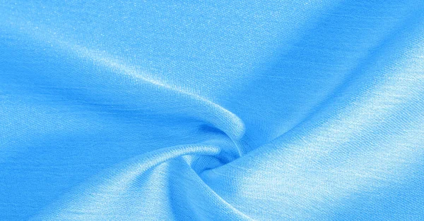 Μπλε Μεταξωτό Ύφασμα Έχει Ένα Λείο Ματ Τελείωμα Χρησιμοποιήστε Αυτό — Φωτογραφία Αρχείου