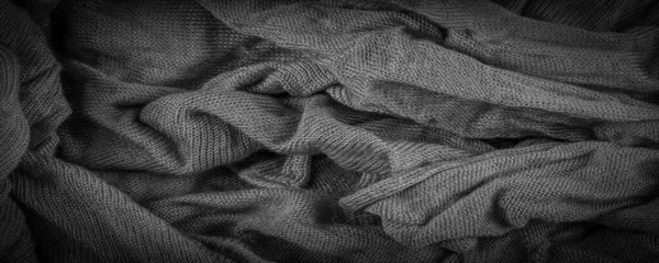 Textura Pozadí Pozadí Černá Bílá Látka Tkáň Textil Látka Web — Stock fotografie