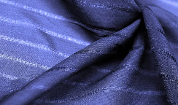 Tecido Azul Simples Com Linhas Linhas Formadas Pela Extração Fio — Fotografia de Stock