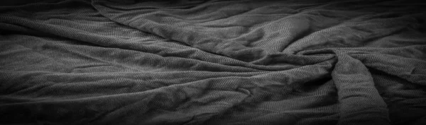 Textura Contexto Contexto Tecido Preto Branco Tecido Têxtil Pano Teia — Fotografia de Stock