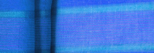Tecido Azul Com Listras Roxas Este Tecido Ousado Brilhante Para — Fotografia de Stock