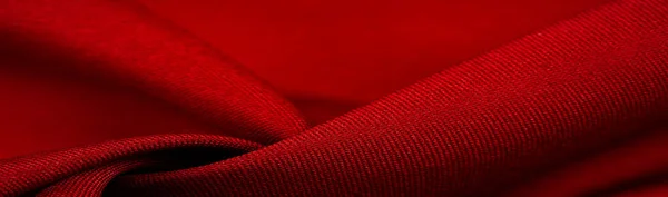 红丝面料 这是绸缎织造的 平滑度和前侧光泽 柔软度 背景的差异 — 图库照片