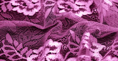 Pembe dantel. Eşsiz tasarım, el yapımı siyah beyaz esnek dantel. Aksesuarlar. Zarif, sakin, saf kumaş. Jacquard. Yüksek kaliteli el yapımı aksesuarlar. İç çamaşırı kumaşları