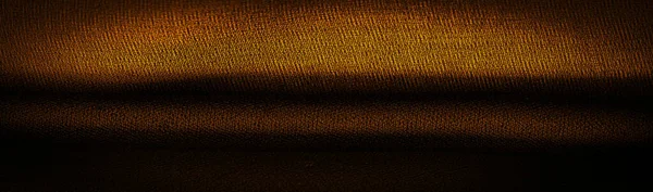 Seta Chiffon Marrone Giallo Seppia Scura Morbido Tessuto Trasparente Con — Foto Stock