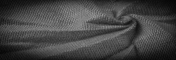 Textura Antecedentes Antecedentes Tejido Blanco Negro Tejido Textil Tela Tela — Foto de Stock