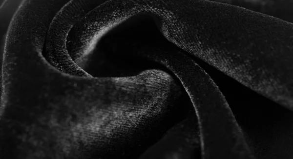 Siyah Kadife Muhteşem Kadife Kumaşın Kadife Gibi Bir Şekerlemesi Var — Stok fotoğraf