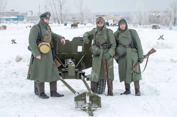 Der Zweite Weltkrieg Landschaftsrekonstruktion Der Militäroperationen Des Großen Vaterländischen Krieges — Stockfoto