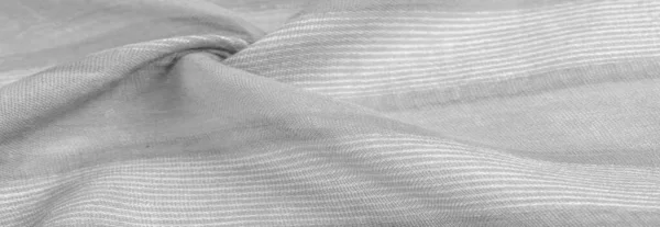 Gray White Fabric White Stripes Bold Bright Fabric Your Projects — Stock Photo, Image