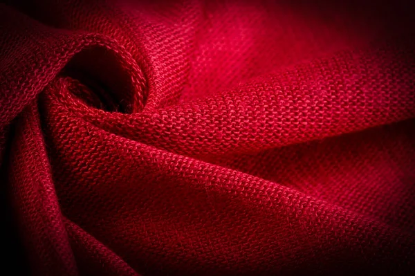 Textura Antecedentes Antecedentes Tela Frambuesa Roja Nouncolor Sangre Sombra Que — Foto de Stock