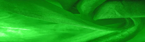 Πράσινο Ύφασμα Ραβδώσεις Γκρι Κηλίδες Πράσινο Φόντο Αφηρημένη Σχεδιαστής Ύφασμα — Φωτογραφία Αρχείου