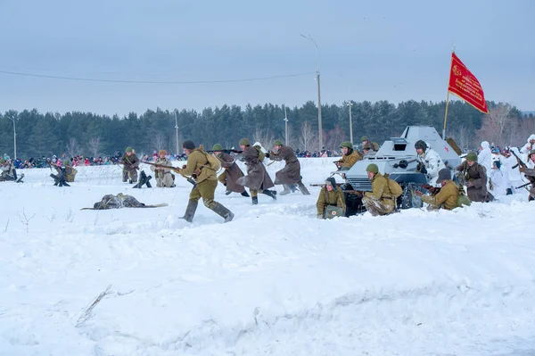 Andra Världskriget Landskapsrekonstruktion Militära Operationer Det Stora Patriotiska Kriget Med — Stockfoto