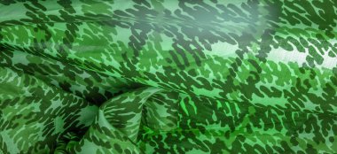 Yeşil ipek kumaş, soyutlama, telif hakkı baskısı, askeri kamuflaj kumaşı, tasarımlarınız askeri, tasarım, doku