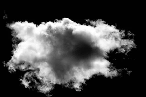 雲は黒い背景に隔離されている デザイナー写真 — ストック写真