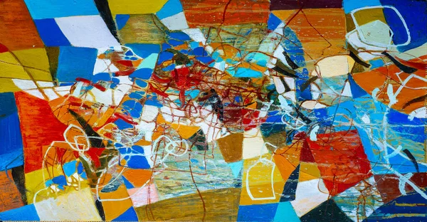 Abstraktion Farbenfrohe Malerei Auf Leinwand Ölgemälde Bunte Textur Abstraktes Fragment — Stockfoto