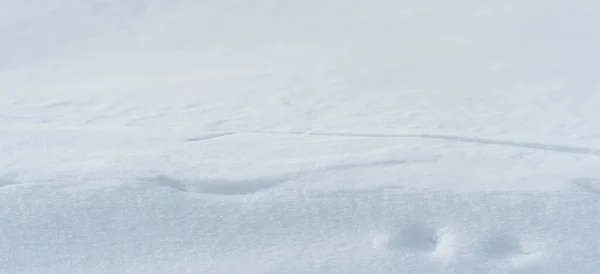 Nieve Cubrió Suelo Día Soleado Fotografía Panorámica Pronto Cálido Sol —  Fotos de Stock