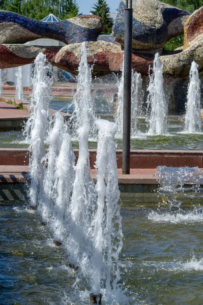 Parkfläche Der Stadt Gemeinsame Merkmale Städtischer Parks Sind Spielplätze Gärten — Stockfoto