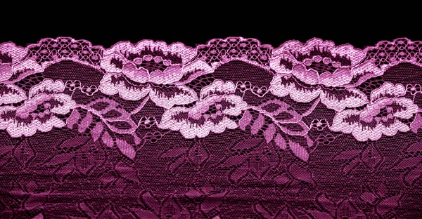 Pink Lace Unique Design Handmade Black White Stretch Lace Accessories — Stock Photo, Image