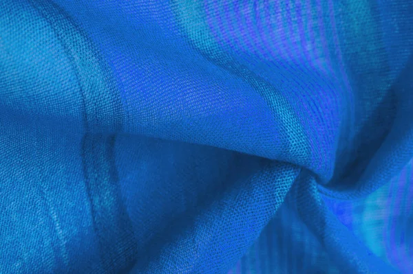 Stof Blauw Met Paarse Strepen Dit Een Gewaagde Lichte Stof — Stockfoto