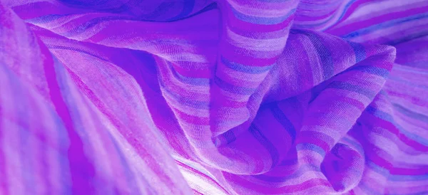 Mavi Kumaş Malzeme Tekstil Sanat Arka Planı Çizgili Duvar Kağıdı — Stok fotoğraf