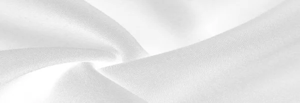 Шелковая Белая Ткань Снежно Шелковая Ткань Легкий Шелковистый Удобный Создает — стоковое фото