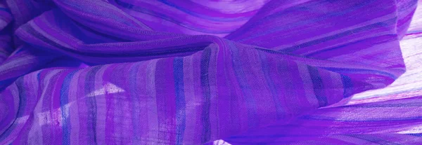 Mavi Kumaş Malzeme Tekstil Sanat Arka Planı Çizgili Duvar Kağıdı — Stok fotoğraf