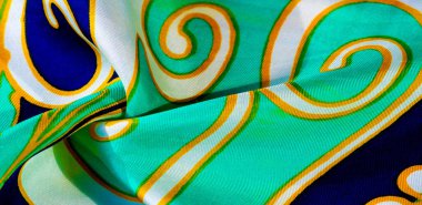 ipek soyut kumaş. Bu lüks ipek şifon kumaş bir show-stoper olduğunu. Şeffaf bir sıvı örtüsü vardır ve çok yumuşaktır. Projeleriniz için idealdir. Renkler yeşil sarı beyaz ve mavi içerir