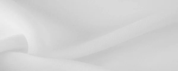 Білий Шовковий Поліестер Фон Біло Шовкової Тканини Привида Текстурований Фон — стокове фото