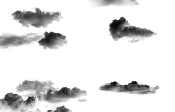 Wolken Isoliert Auf Weiß Aus Nächster Nähe Designfotografie — Stockfoto
