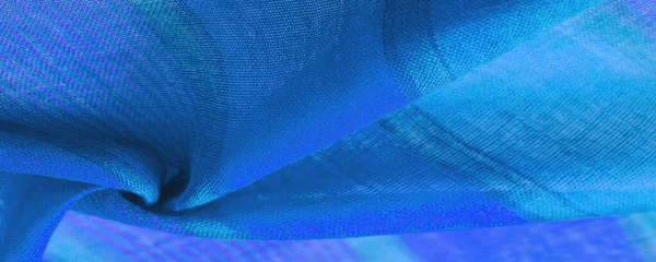 Тканина Синя Фіолетовими Смугами Смілива Яскрава Тканина Ваших Проектів Які — стокове фото