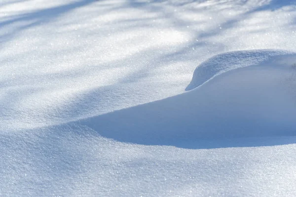Schöne Schnee Textur Schneeflocken Nehmen Eine Vielzahl Von Formen Wobei — Stockfoto