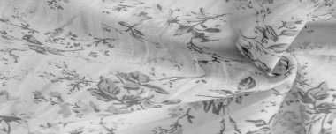 Çiçek desenli beyaz pamuk kumaş. Bağımsız sanatçılardan ve ikonik markalardan çiçek resimleri al. Doku, arkaplan, desen,