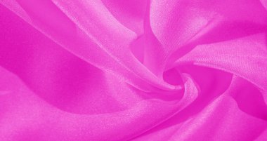  İpek pembe kumaş. Sırtındaki krep sateni tasarım için mükemmel bir kumaştır, bir tarafta saten bir kaplama, diğer tarafta ise krep.